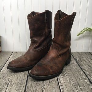 Aero Glide 7 - Double H Leather Work Boots - Sz 13